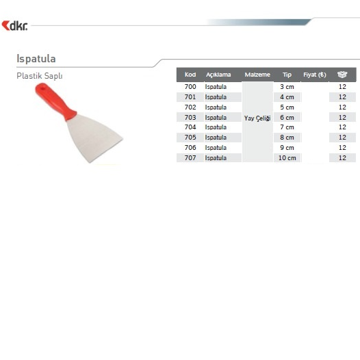 HASSAN DEKOR ISPATULA 8 CM