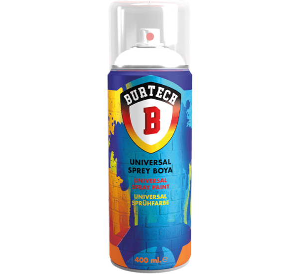 BURTECH 400 ML Universal RAL 9010 Mat Beyaz Sprey Boya
