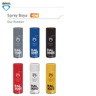 Hassan Dekor Sprey Boya – 400 ml, Akrilik Parlak Beyaz RAL 9010