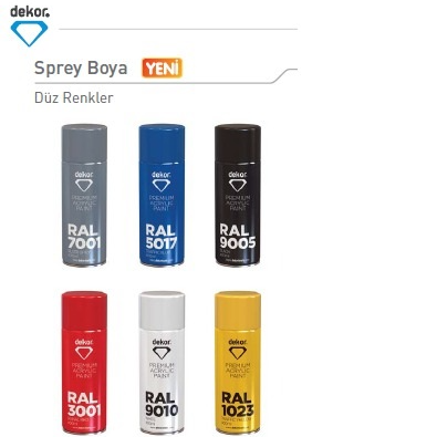 Hassan Dekor Sprey Boya – 400 ml, Akrilik Yeşil RAL 6016
