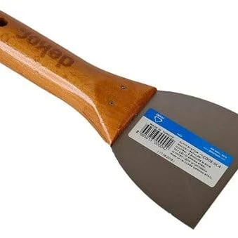 HASSAN DEKOR MACUN ISPATULASI AHŞAP SAPLI YAY ÇELİĞİ 6 CM