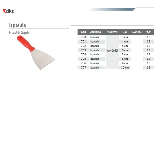 HASSAN DEKOR ISPATULA 10 CM