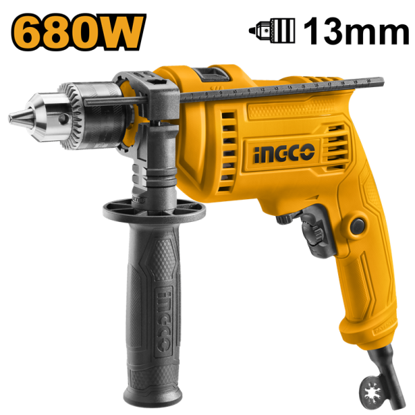 ING-ID6808 Elektrikli Darbeli Matkap 680W