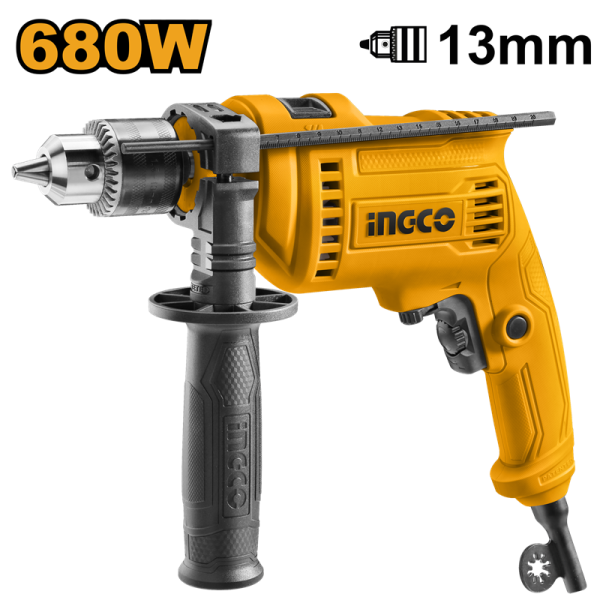 ING-ID6808 Elektrikli Darbeli Matkap 680W