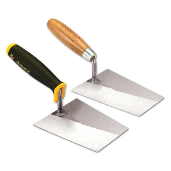 Hassan Dekor Duvarcı Malası Ahşap Saplı Yay Çeliği 18 cm