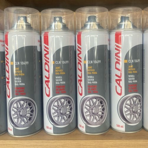 CALDİNİ 500 ML Jant Boya Sprey – RAL 9006 Gümüş Gri
