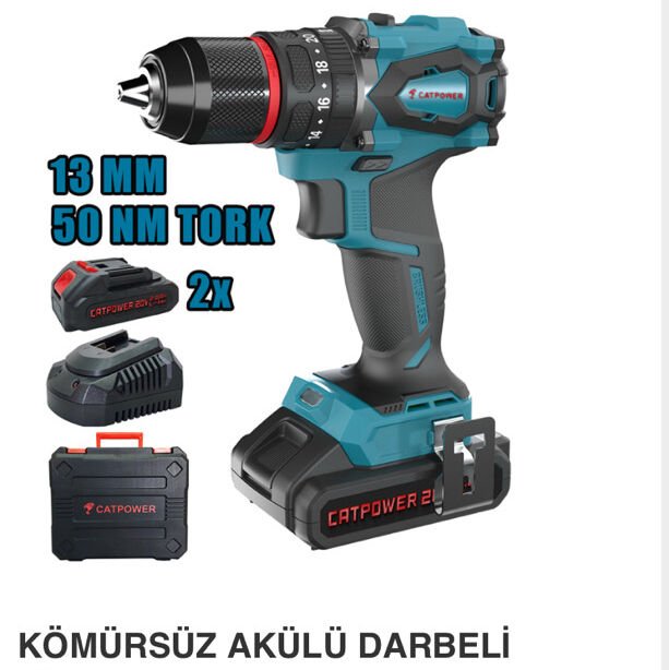 CATPOWER Kömürsüz Akülü Darbeli Vidalama Li-ion 20V 2.0Ah