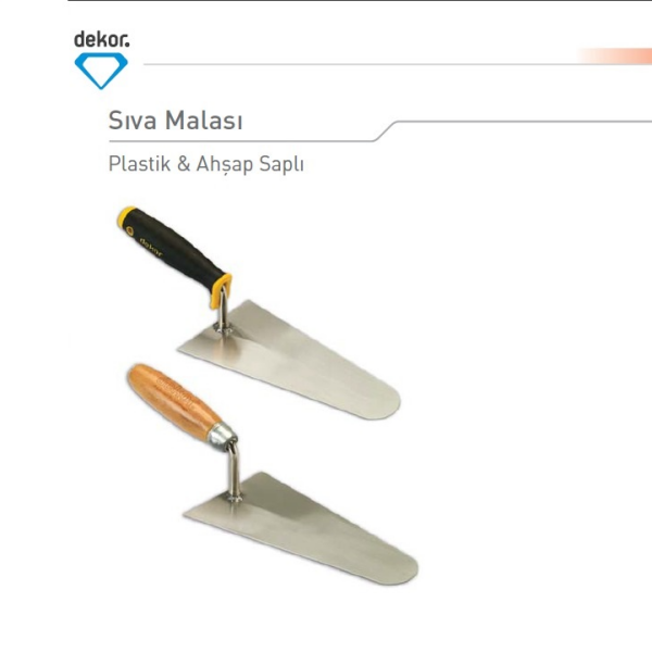 Hassan Dekor Sıva Malası – Plastik Saplı, Yay Çeliği 20 cm