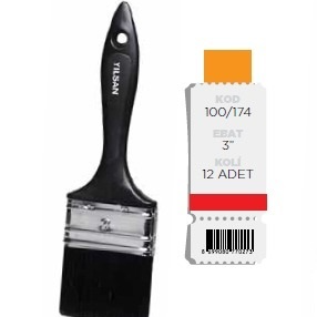 Siyah Saplı Yağlı Boya Fırçası No:3