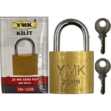 YUMA 20 mm Sarı Boyalı Döküm Asma Kilit