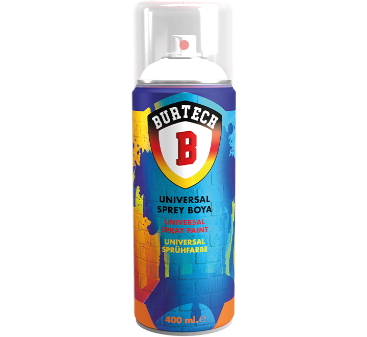 BURTECH Üniversal 400 ml RAL9010 Mat Beyaz Sprey Boya