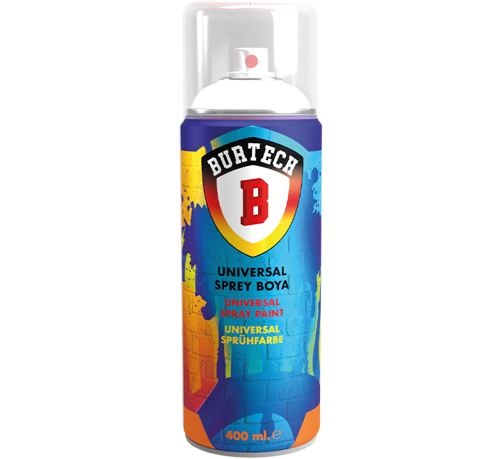 BURTECH Üniversal 400 ml RAL9010 Mat Beyaz Sprey Boya