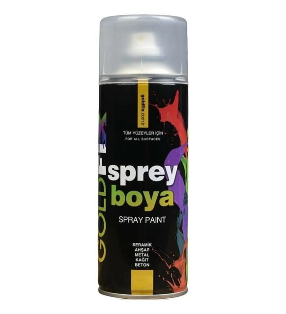 GOLDFİX SPREY BOYA 400 ML(SİYAH)