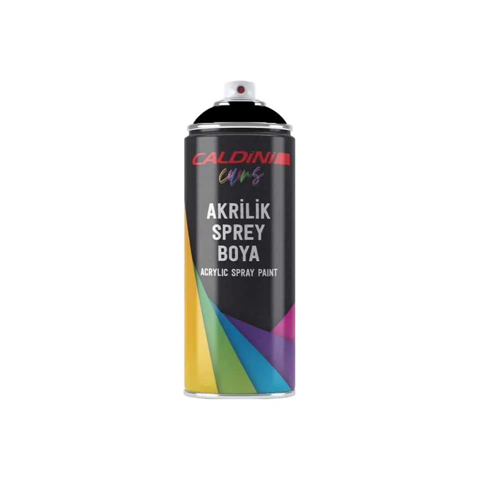 CALDİNİ Üniversal 400 ml Akrilik RAL 9005 Mat Siyah Sprey