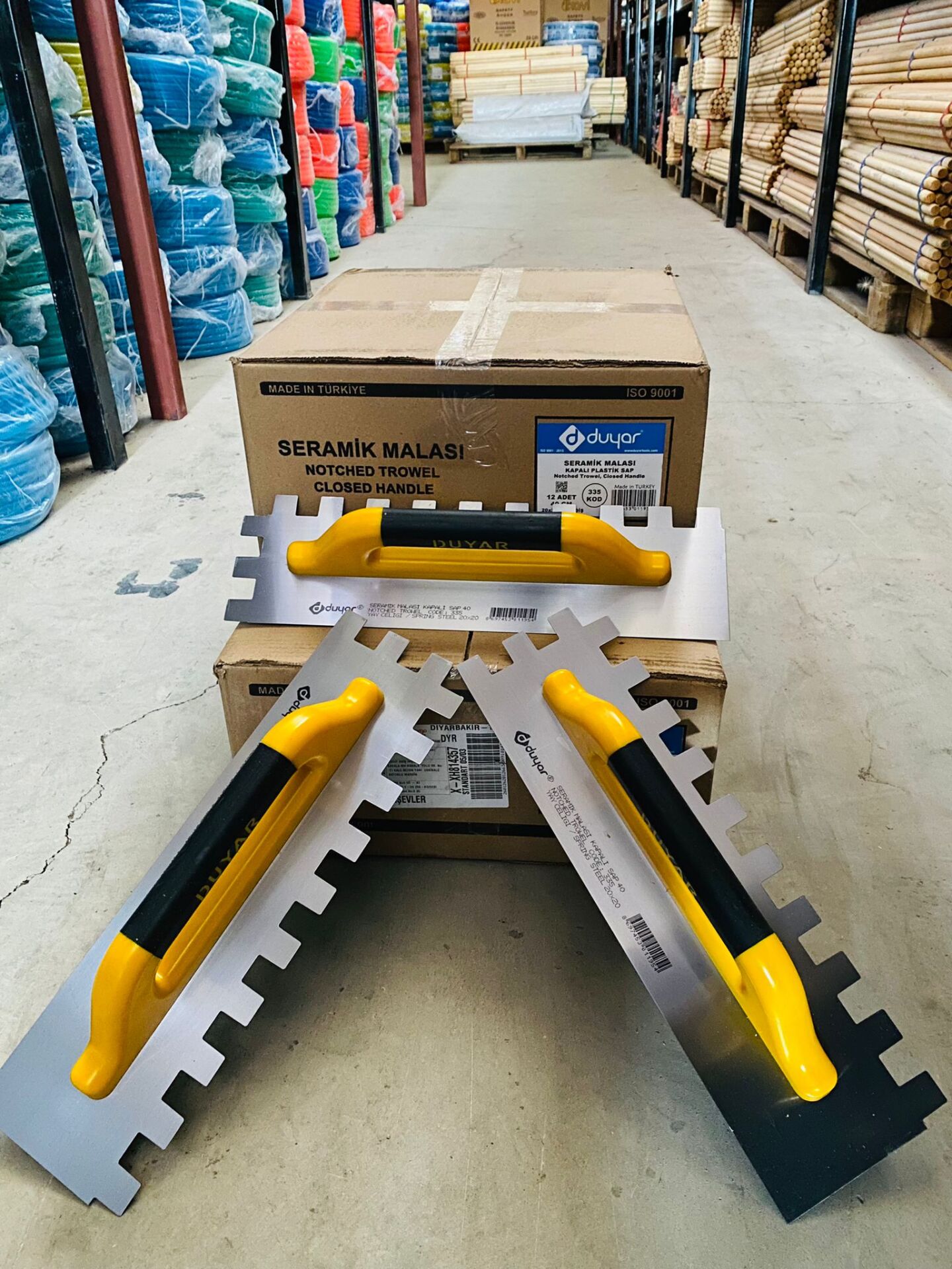 DUYAR Seramik Malası Kapalı Plastik Saplı 20x20- 40 cm