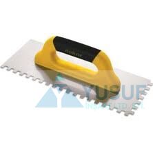 DUYAR Seramik Malası Kapalı Plastik Saplı 12x12 Diş 30 Cm