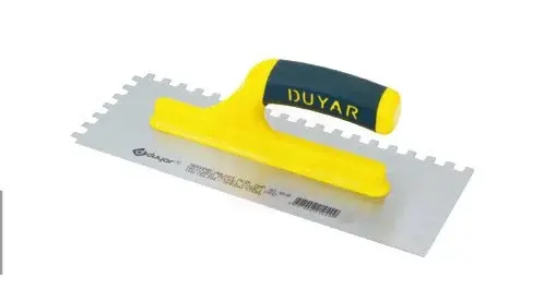 DUYAR Seramik Malası Açık Plastik Saplı 10x10 Diş 35 cm