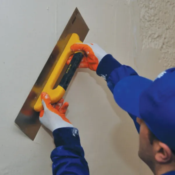 HASSAN DEKOR ALÇI MALASI KAPALI PLASTİK SAPLI PASLANMAZ ÇELİK 40 CM