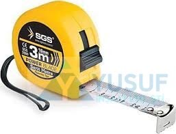 SGS ÇELİK ŞERİT METRE 3 M X 16 MM ŞEFFAF
