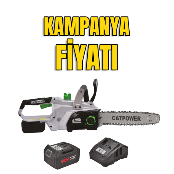 CATPOWER-IN2096 AKÜLÜ AĞAÇ KESME+4.0Ah AKÜ(1ADET)+4.0Ah ŞARJ CİHAZI(SET)