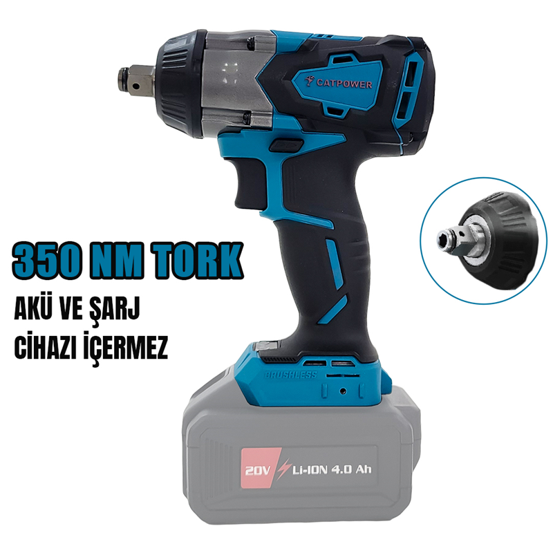 CATPOWER 4126 - 20V Akülü Somun Sıkma ve Torklu Vidalama
