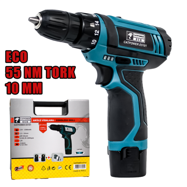 CATPOWER E5101 12V Akülü Vidalama