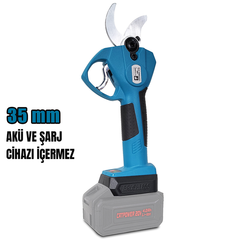 CAT4136 AKÜLÜ BAĞ MAKASI 35MM Li-ion (MAKİNA) KÖMÜRSÜZ 20V 2.0 Ah