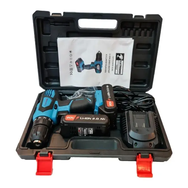 CATPOWER-4140 20V Lion Şarjlı Matkap 2 Akülü