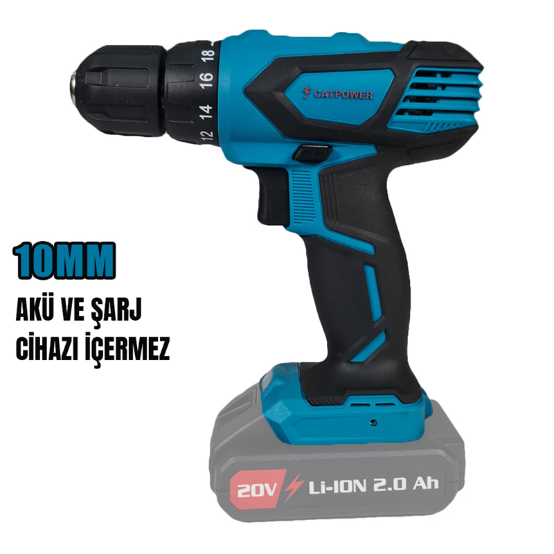 AKÜLÜ VİDALAMA Li-ion (MAKİNA) 10 MM 20V 2.0 Ah