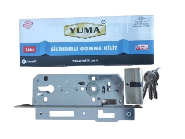Yuma Hibrit Silindirli Gömme Kilit 35 mm İç Mekan