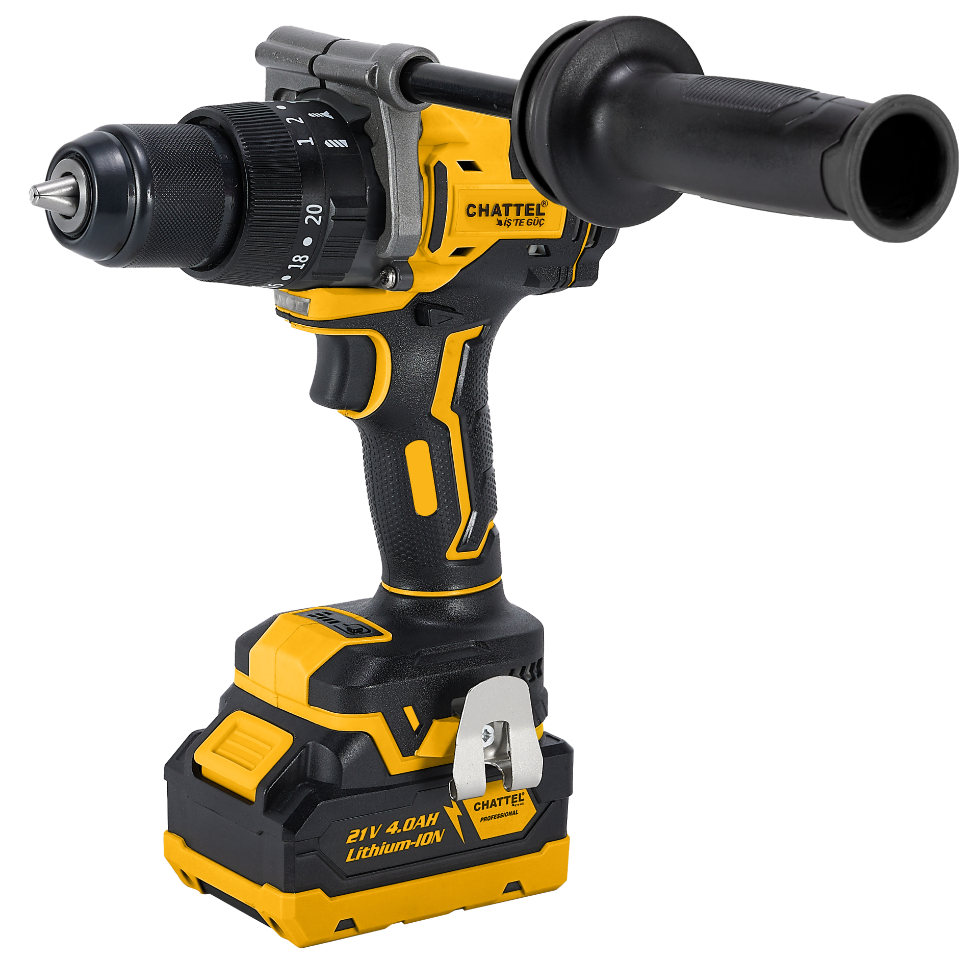 Chattel Darbeli Matkap | 21V Li-ion | 150 Nm Tork | 13 mm