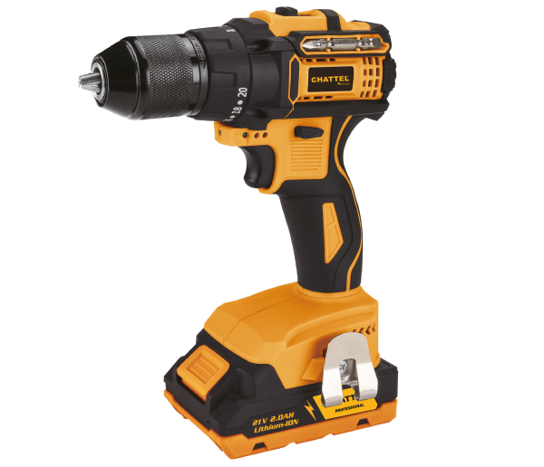 Chattel Akülü Darbeli Matkap 21 V 2 Ah