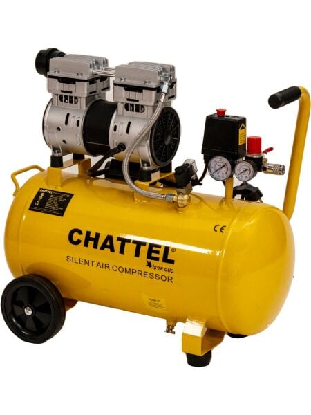 Chattel SESSİZ-YAĞSIZ KOMPRESÖR 50 LT 1HP 8 BAR