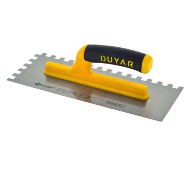 DUYAR:130 Seramik Malası Açık Plastik Saplı 10x10 Diş 30 cm – Hassas Kesim