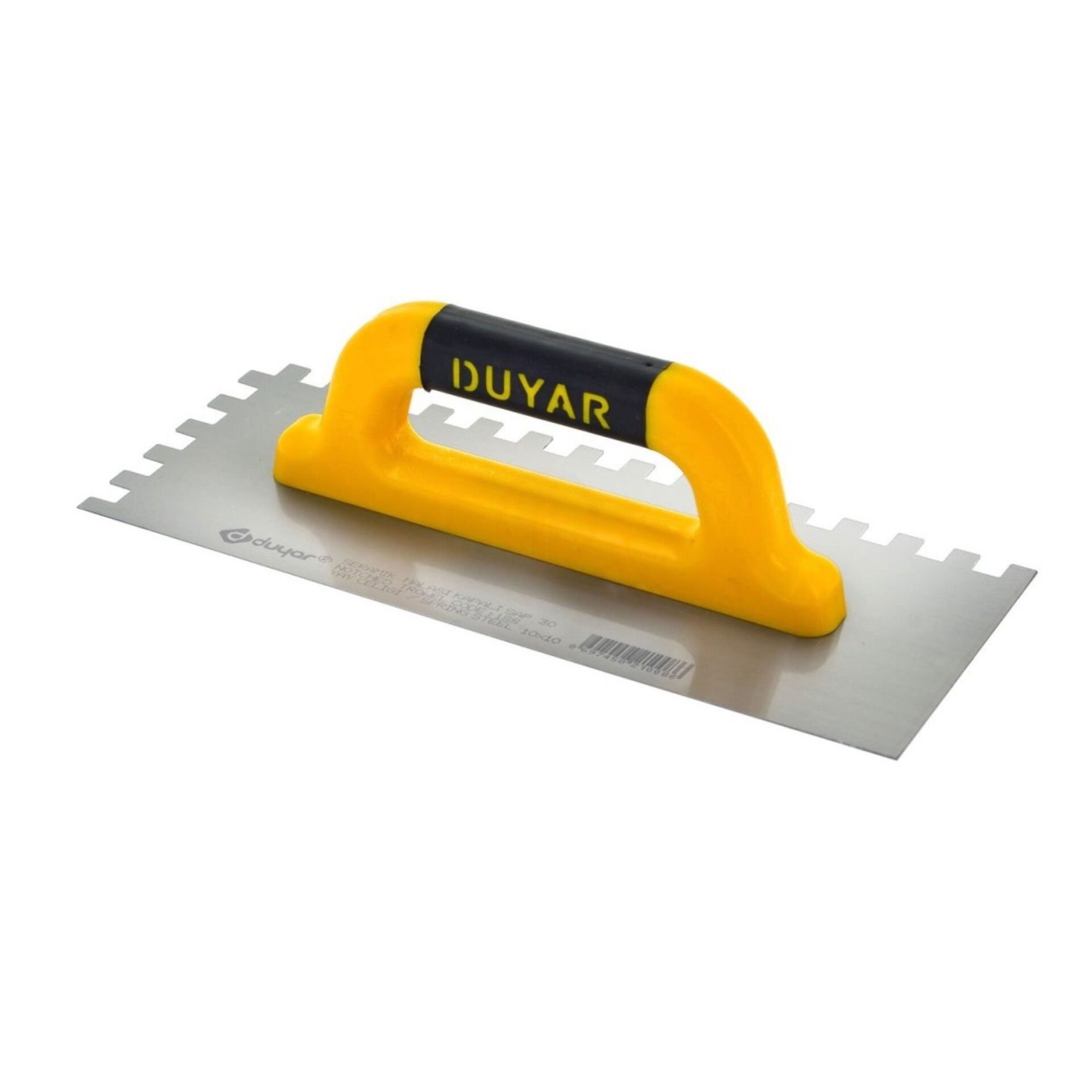 DUYAR:435 Seramik Malası Kapalı Plastik Saplı 12x12 Diş 40 cm – Uzun Ömürlü