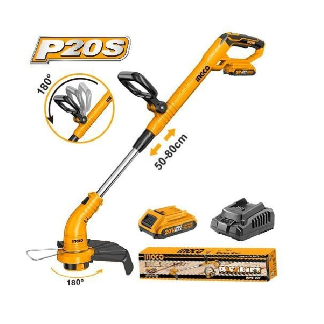 İNGCO Li-ion Akülü Tırpan 1x20V 2.0Ah