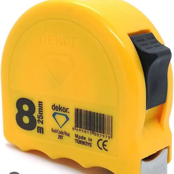 HASSAN Dekor Şerit Metre 8 m x 25 mm