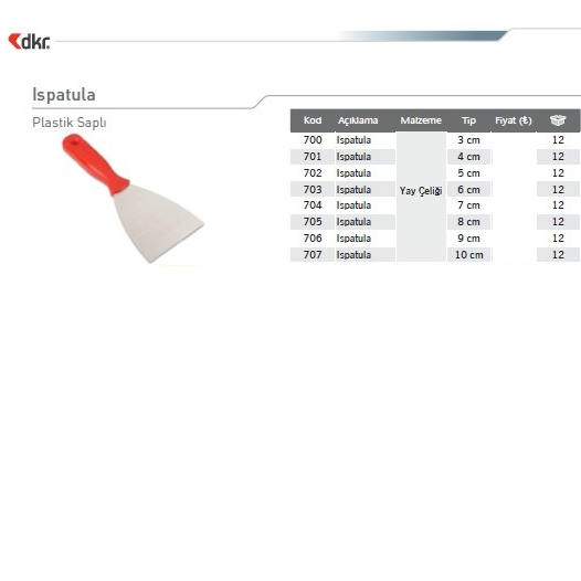 HASSAN DEKOR ISPATULA 6 CM