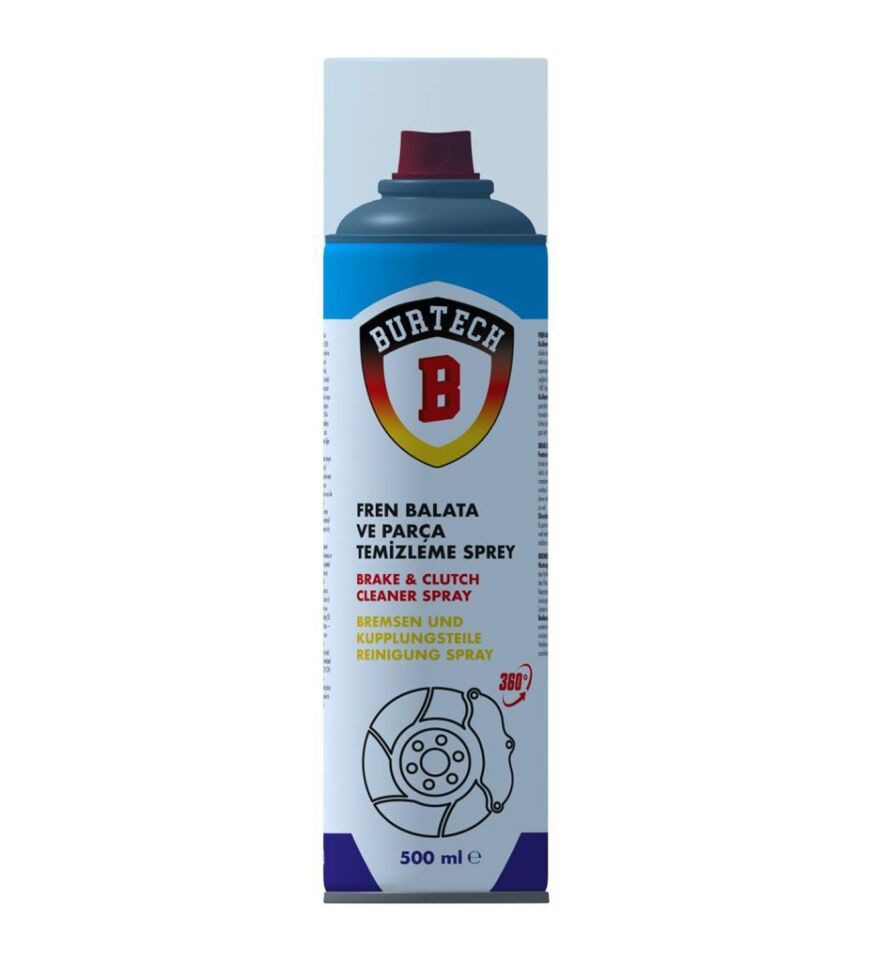 BURTECH 500 ML FREN BALATA VE PARÇA TEMİZLEME SPREYİ